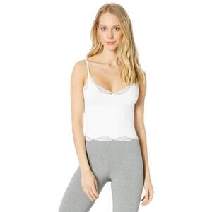 Only Hearts Delicious w/Lace Cropped Cami White LG